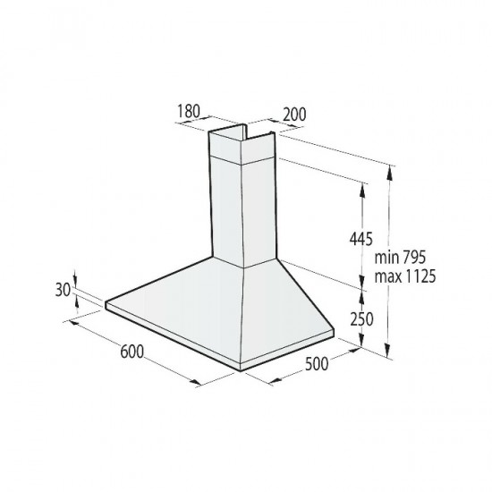 GORENJE Απορροφητήρας Classico 736180 WHC63CLB