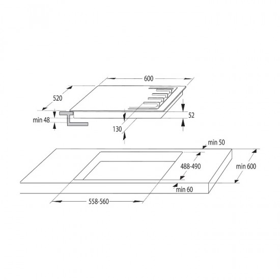 GORENJE Εστία Γκαζιού 737639 Classico GW642CLB