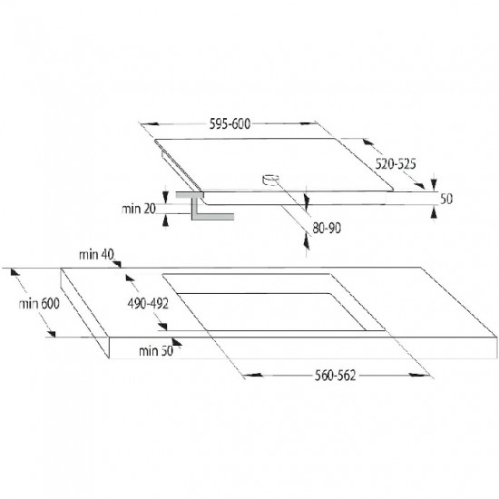 GORENJE Εστία Κεραμική 730795 Classico EC642CLB