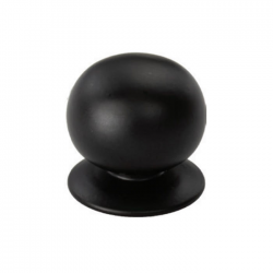 VIOBRASS 11Β Πόμολο Επίπλου Ηλεκτροστατική Βαφή - Μαύρο Φ20mm