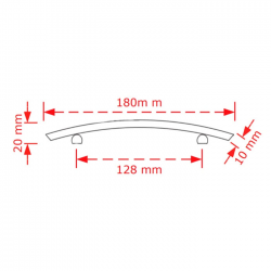 VIOBRASS 153 Λαβή Επίπλου 128mm Antique Brass