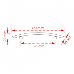 VIOBRASS 153 Λαβή Επίπλου 96mm Χρώμιο Γυαλιστερό
