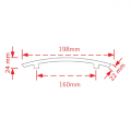 VIOBRASS 155 Λαβή Επίπλου Χρώμιο Ματ 160mm