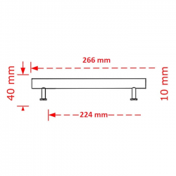 VIOBRASS 164 Λαβή Επίπλου Ηλεκτροστατική Βαφή - Μαύρο 224mm VIOBRASS 164 Λαβή Επίπλου Ηλεκτροστατική Βαφή - Μαύρο 224mm