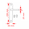 VIOBRASS 213 Πλάκα 123x40x230mm