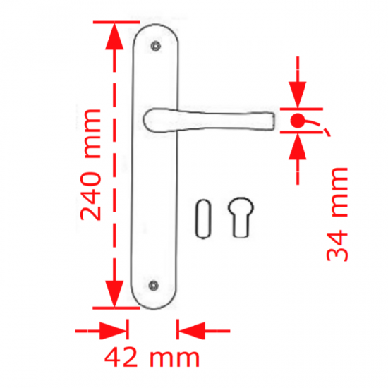 VIOBRASS 218 Πλάκα 148x42x240mm