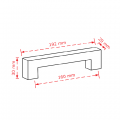 VIOBRASS 2279 Λαβή Επίπλου 160mm