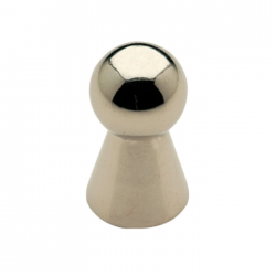 VIOBRASS 24 Πόμολο Επίπλου Χρώμιο Γυαλιστερό Φ12