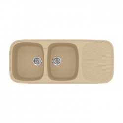 Sanitec Classic Συνθετικός Νεροχύτης 300 116 x 50cm Cappuccino