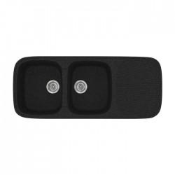 Sanitec Classic Συνθετικός Νεροχύτης 300 116 x 50cm Granite Black