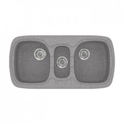 Sanitec Classic Συνθετικός Νεροχύτης 303 97 x 51cm Granite Grey ΠΡΟΣΦΟΡΑ