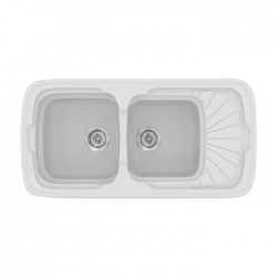 Sanitec Classic Συνθετικός Νεροχύτης 304 96 x 51cm White