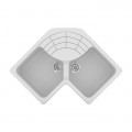 Sanitec Classic Συνθετικός Νεροχύτης 310 83 x 83 x 50cm White