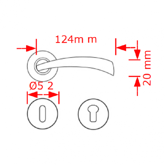 VIOBRASS 4084 Ροζέτα Φ52