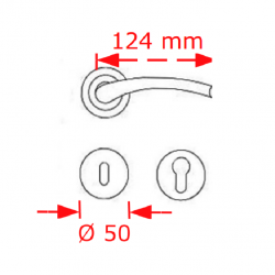 VIOBRASS 4087 Ροζέτα Φ50