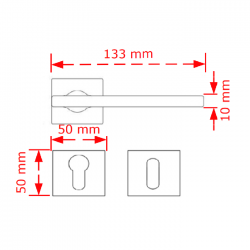 VIOBRASS 4089 Ροζέτα 133x50x50mm