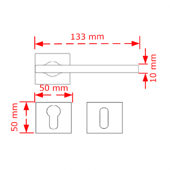 VIOBRASS 4089 Ροζέτα 133x50x50mm