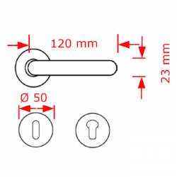 VIOBRASS 5092 Ροζέτα Φ50