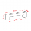 VIOBRASS 5302 Λαβή Επίπλου 160mm