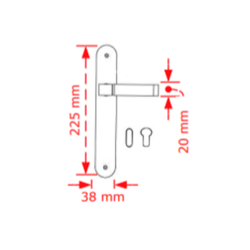 VIOBRASS 61 Πλάκα 38x255mm VIOBRASS 61 Πλάκα 38x255mm