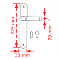 VIOBRASS 63 Πλάκα 38x255mm