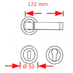 VIOBRASS 63 Ροζέτα Φ50