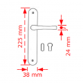 VIOBRASS 64 Πλάκα 113x38x255mm