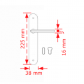 VIOBRASS 65 Πλάκα 113x38x255mm