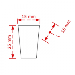 VIOBRASS 73 Πόμολο Επίπλου Χρώμιο Γυαλιστερό