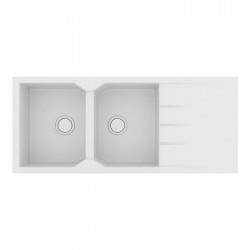 Sanitec Ultra Granite Νεροχύτης 800 (116x50) 2B 1D Bianco