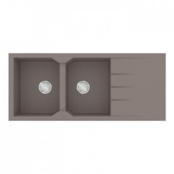 Sanitec Ultra Granite Νεροχύτης 800 (116x50) 2B 1D Sienna