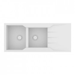 Sanitec Ultra Granite Νεροχύτης 801 (116x50) 2B 1D Bianco