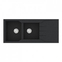 Sanitec Ultra Granite Νεροχύτης 801 (116x50) 2B 1D Grafite