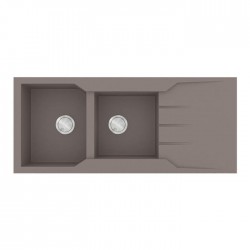 Sanitec Ultra Granite Νεροχύτης 801 (116x50) 2B 1D Sienna