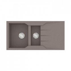 Sanitec Ultra Granite Νεροχύτης 802 (100x50) 2 1/2B 1D Sienna