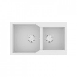 Sanitec Ultra Granite Νεροχύτης 804 (86x50) 2B Bianco