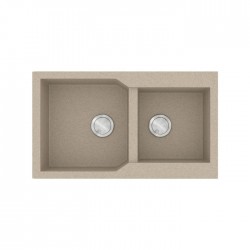 Sanitec Ultra Granite Νεροχύτης 804 (86x50) 2B Sabbia