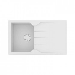 Sanitec Ultra Granite Νεροχύτης 805 (86x50) 1B 1D Bianco