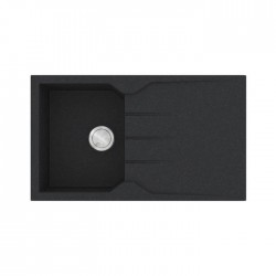 Sanitec Ultra Granite Νεροχύτης 805 (86x50) 1B 1D Grafite