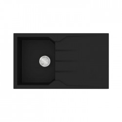 Sanitec Ultra Granite Νεροχύτης 805 (86x50) 1B 1D Nero