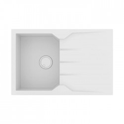 Sanitec Ultra Granite Νεροχύτης 807 (79x50) 1B 1D Bianco