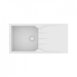 Sanitec Ultra Granite Νεροχύτης 811 (100x50) 1B 1D Bianco