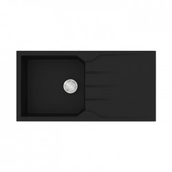 Sanitec Ultra Granite Νεροχύτης 811 (100x50) 1B 1D Nero