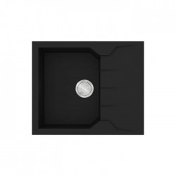 Sanitec Ultra Granite Νεροχύτης 812 (60x50) 1B 1D Nero