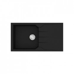 Sanitec Ultra Granite Νεροχύτης 814 (86x50) 1B 1D Nero