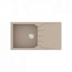 Sanitec Ultra Granite Νεροχύτης 814 (86x50) 1B 1D Sabbia