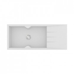 Sanitec Ultra Granite Νεροχύτης 817 (116x50) 1B 1D Bianco