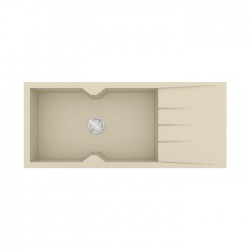 Sanitec Ultra Granite Νεροχύτης 817 (116x50) 1B 1D Ocra