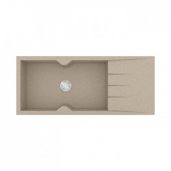 Sanitec Ultra Granite Νεροχύτης 817 (116x50) 1B 1D Sabbia