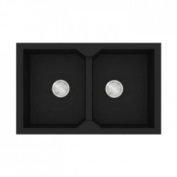 Sanitec Ultra Granite Νεροχύτης 818 (86x50) 2B Nero